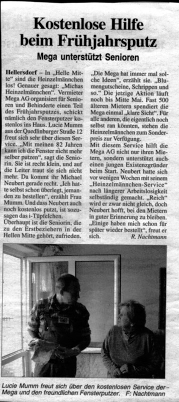 Zeitungsausschnitt